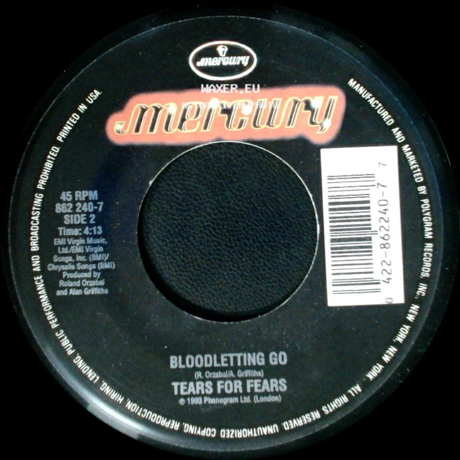 Tears For Fears - Break It Down Again / Bloodletting Go side B