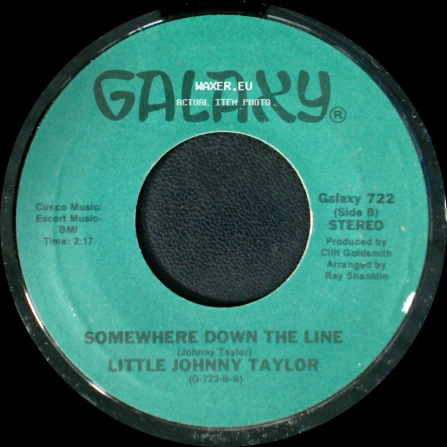 Little Johnny Taylor - Part Time Love / Somewhere Down The Line side B