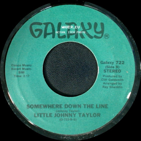 Little Johnny Taylor - Part Time Love / Somewhere Down The Line side B