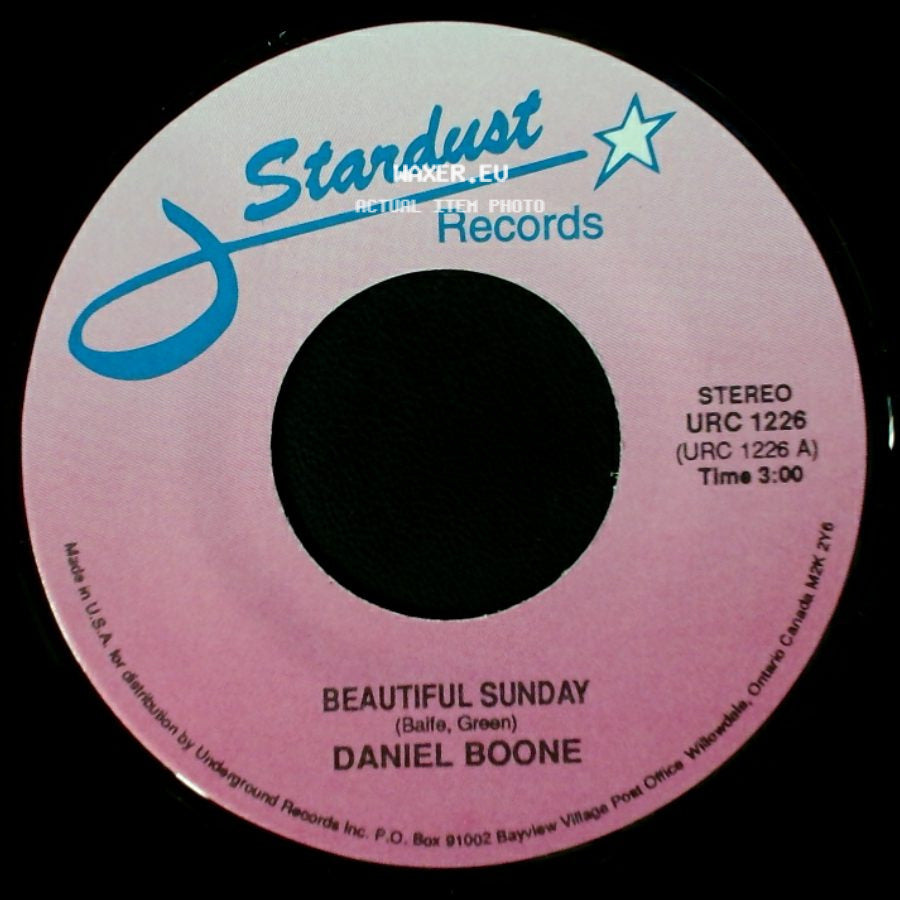 Daniel Boone / Shirley Temple - Beautiful Sunday / On The Good Ship Lollypop side A