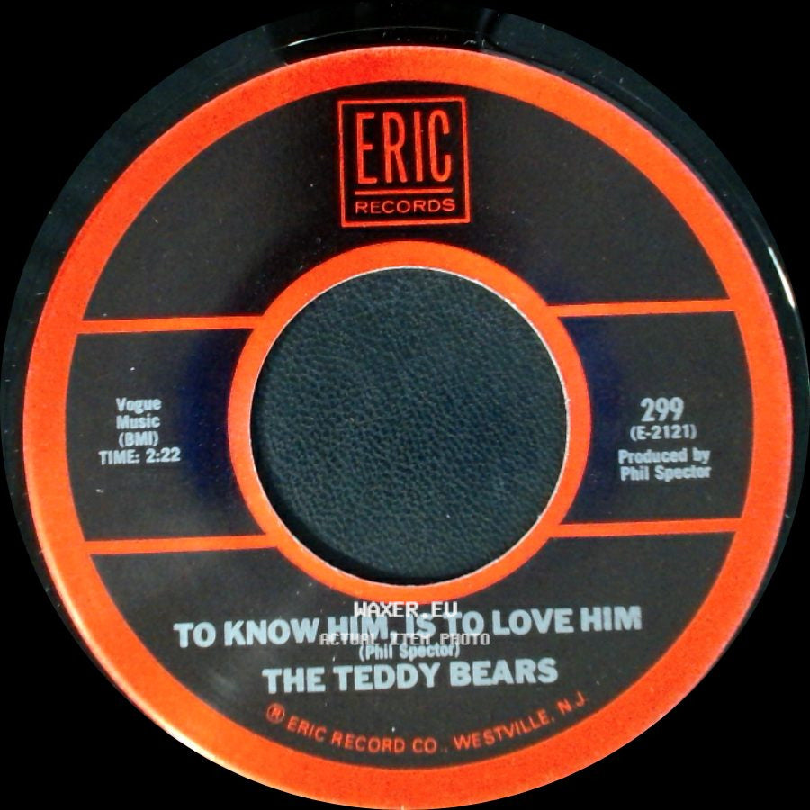 Donnie Brooks / The Teddy Bears - Mission Bell / To Know Him, Is To Love Him side B