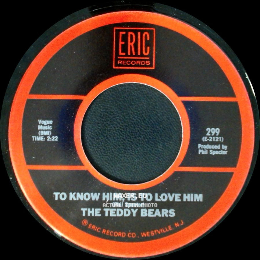 The Teddy Bears / Donnie Brooks - To Know Him, Is To Love Him / Mission Bell side A