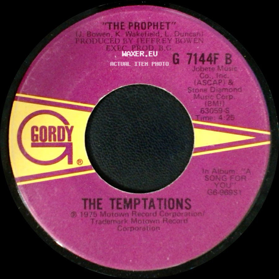 The Temptations - The Prophet / Glasshouse side A