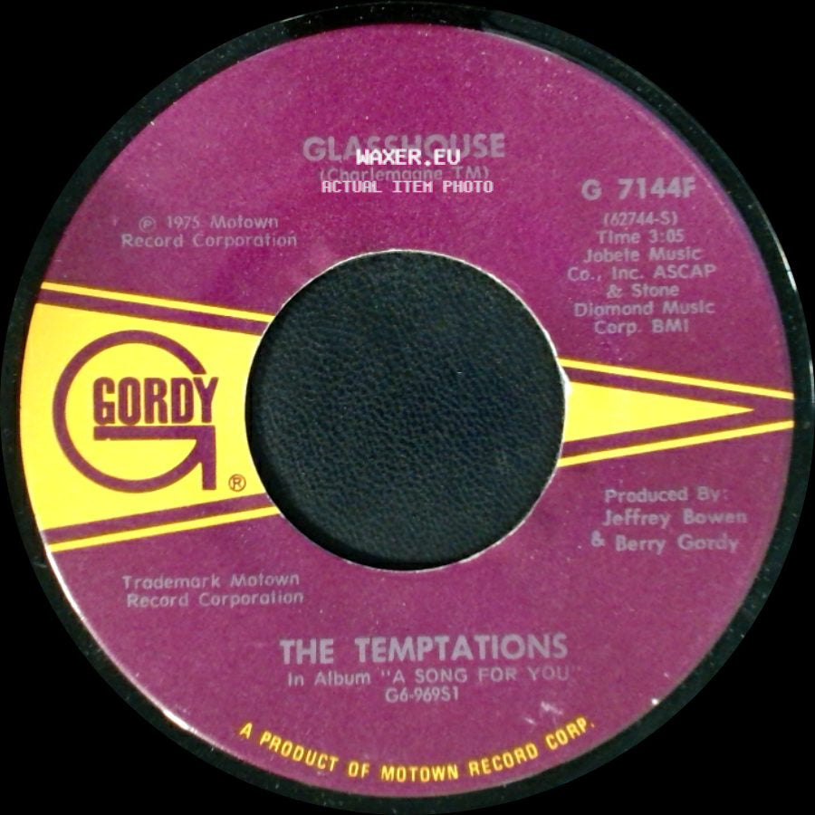 The Temptations - The Prophet / Glasshouse side B