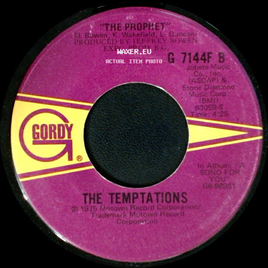 The Temptations - The Prophet / Glasshouse side A