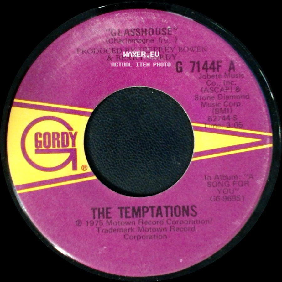The Temptations - The Prophet / Glasshouse side B