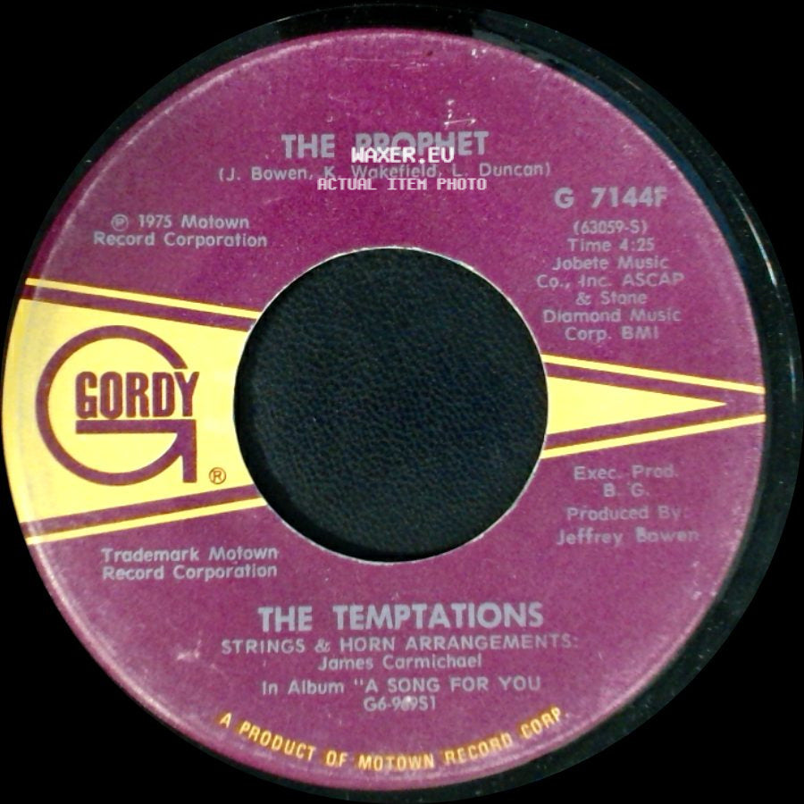The Temptations - The Prophet / Glasshouse side A