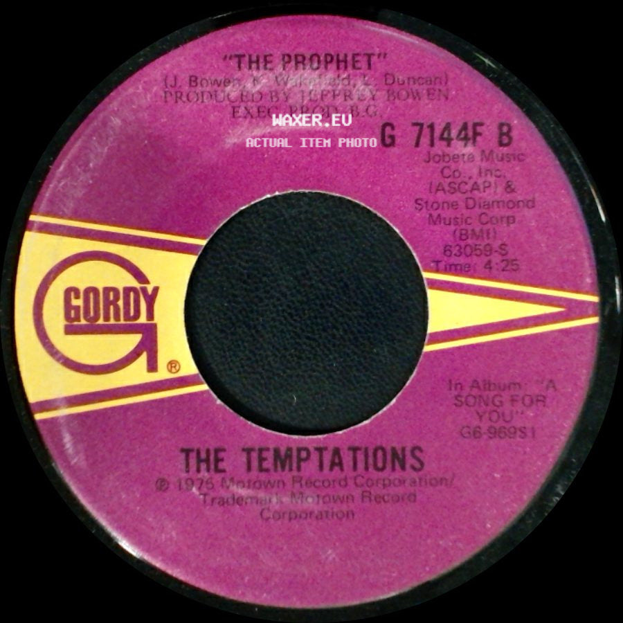 The Temptations - The Prophet / Glasshouse side A