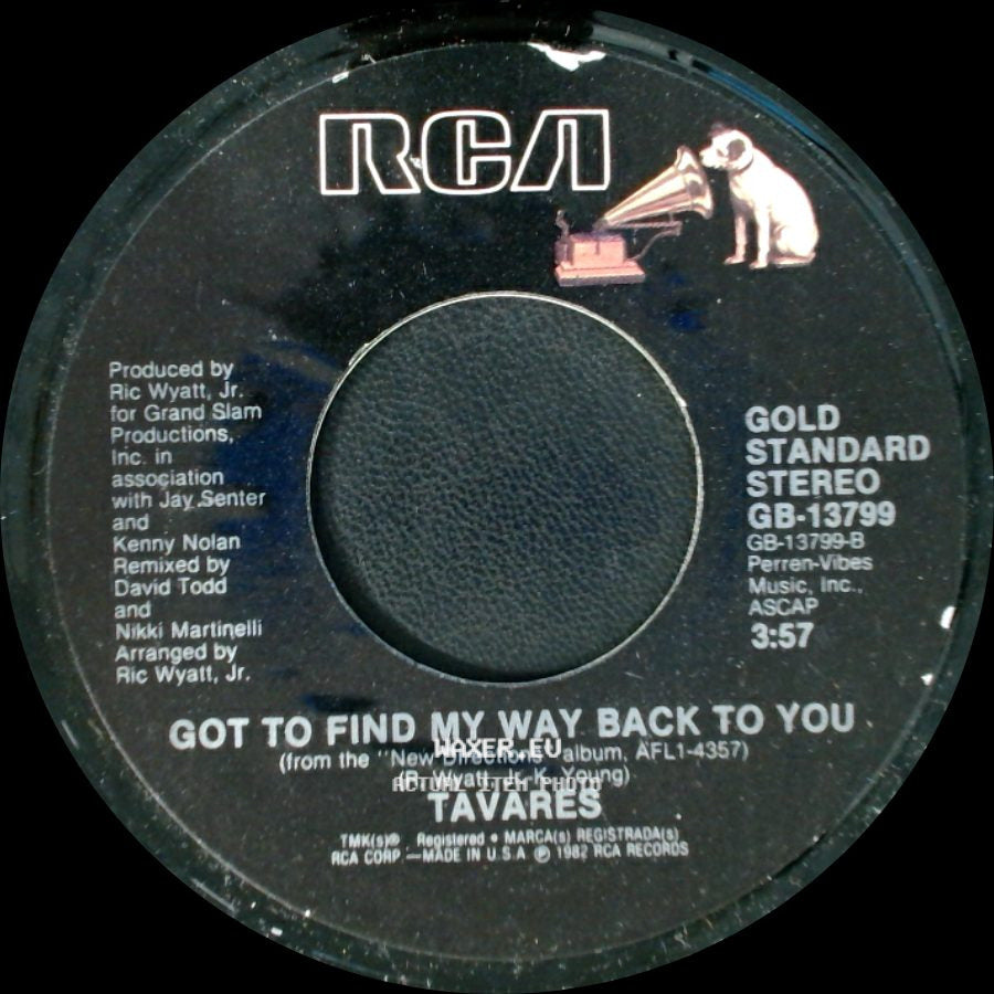 Tavares - Got To Find My Way Back To You / A Penny For Your Thoughts side A