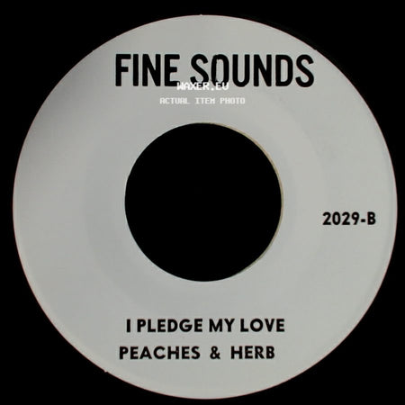 The Crystals / Peaches & Herb - There's No Other Like My Baby / I Pledge My Love side B