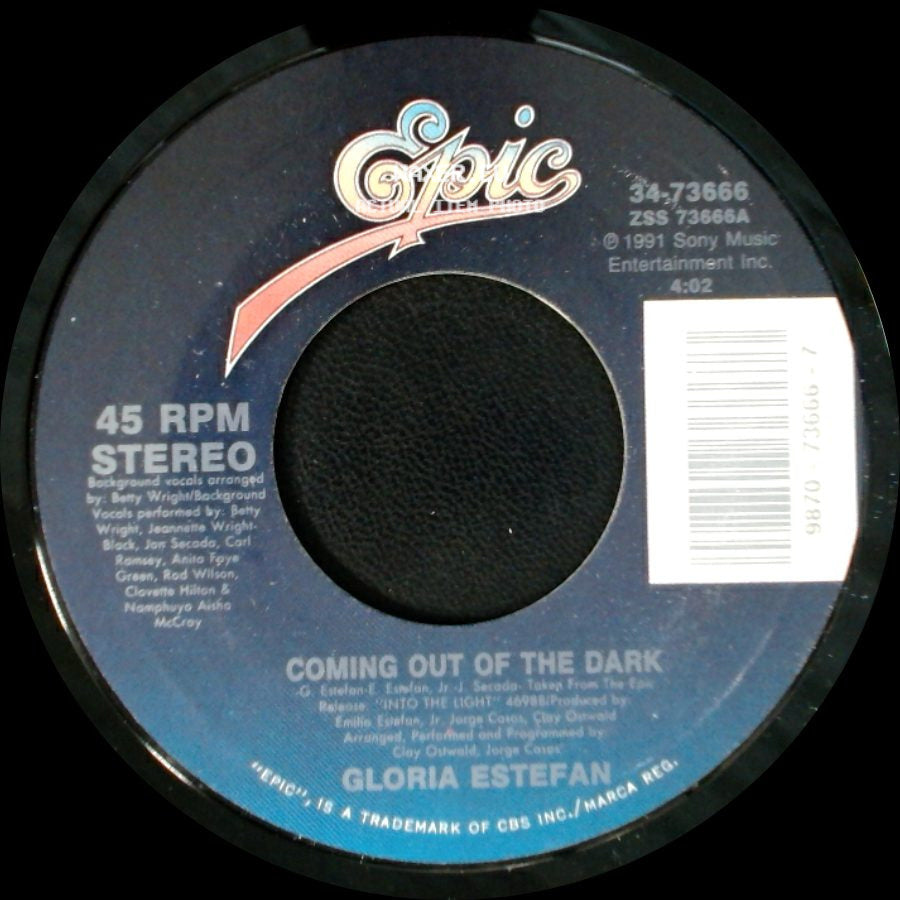 Gloria Estefan - Coming Out Of The Dark / Desde La Oscuridad (Coming Out Of The Dark - Spanish Version) side A