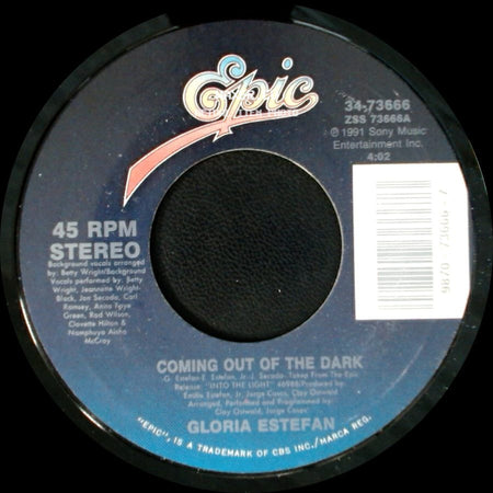Gloria Estefan - Coming Out Of The Dark / Desde La Oscuridad (Coming Out Of The Dark - Spanish Version) side A