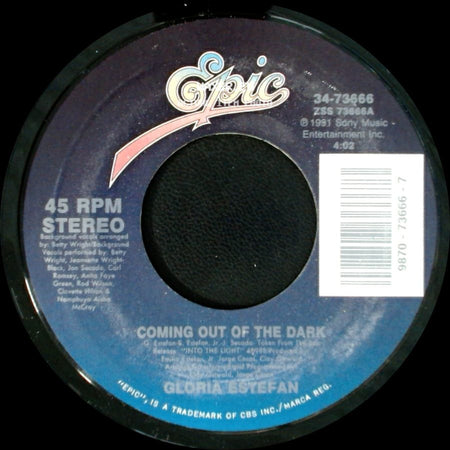 Gloria Estefan - Coming Out Of The Dark / Desde La Oscuridad (Coming Out Of The Dark - Spanish Version) side A