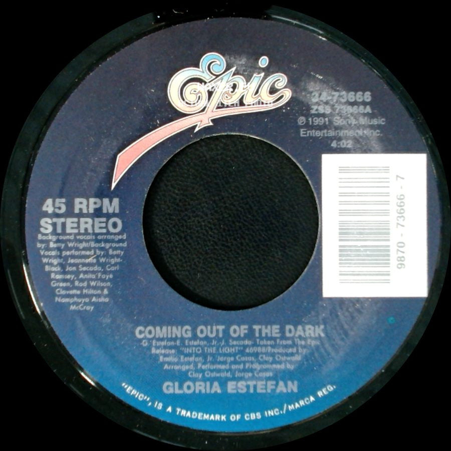 Gloria Estefan - Coming Out Of The Dark / Desde La Oscuridad (Coming Out Of The Dark) Spanish Version side A