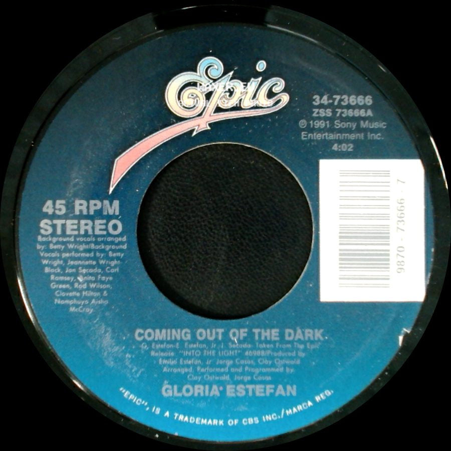 Gloria Estefan - Coming Out Of The Dark / Desde La Oscuridad (Coming Out Of The Dark-Spanish Version) side A