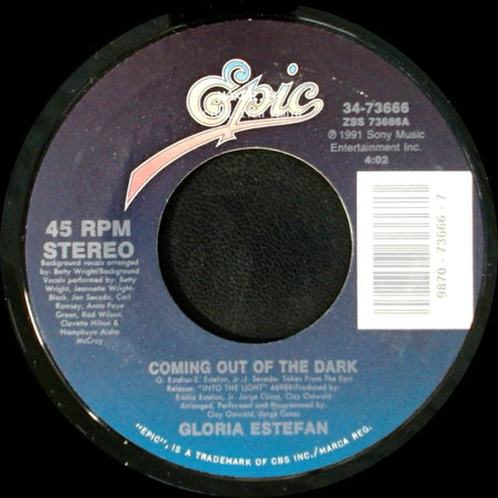 Gloria Estefan - Coming Out Of The Dark / Desde La Oscuridad (Coming Out Of The Dark - Spanish Version) side A