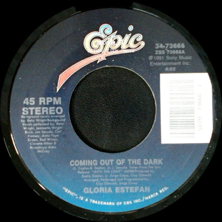 Gloria Estefan - Desde La Oscuridad (Coming Out Of The Dark - Spanish Version) / Coming Out Of The Dark side B
