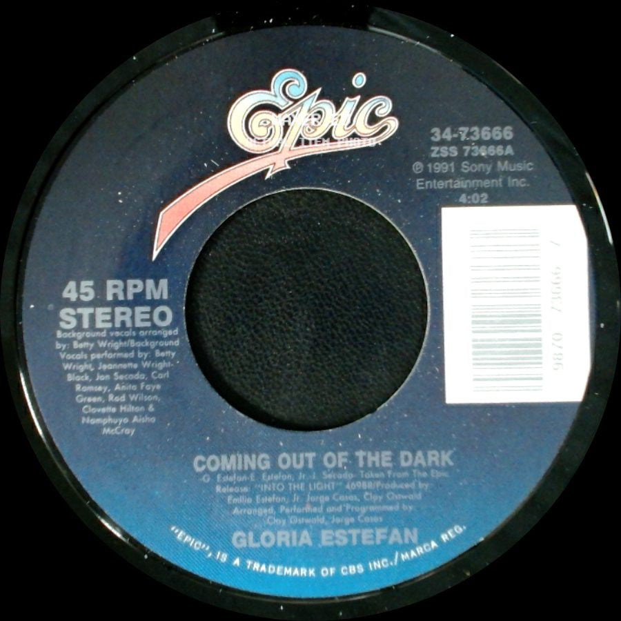 Gloria Estefan - Desde La Oscuridad (Coming Out Of The Dark - Spanish Version) / Coming Out Of The Dark side B