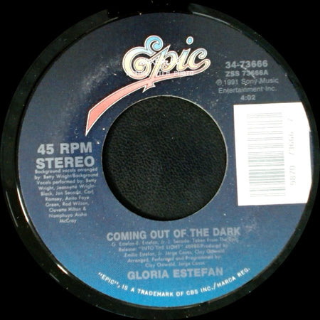Gloria Estefan - Desde La Oscuridad (Coming Out Of The Dark - Spanish Version) / Coming Out Of The Dark side B