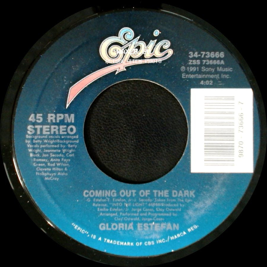 Gloria Estefan - Coming Out Of The Dark / Desde La Oscuridad (Coming Out Of The Dark-Spanish Version) side A