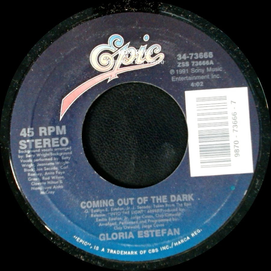 Gloria Estefan - Coming Out Of The Dark / Desde La Oscuridad (Coming Out Of The Dark - Spanish Version) side A