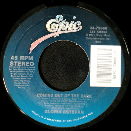 Gloria Estefan - Coming Out Of The Dark / Desde La Oscuridad (Coming Out Of The Dark - Spanish Version) side A