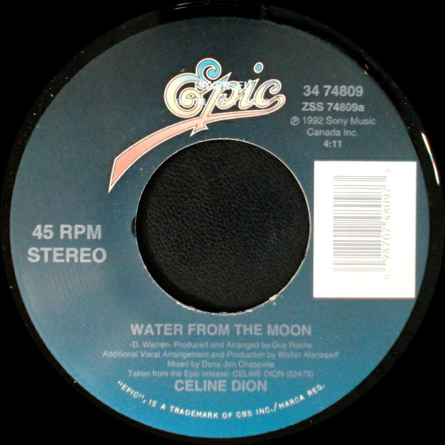Celine Dion - Water From The Moon / Little Bit Of Love side A