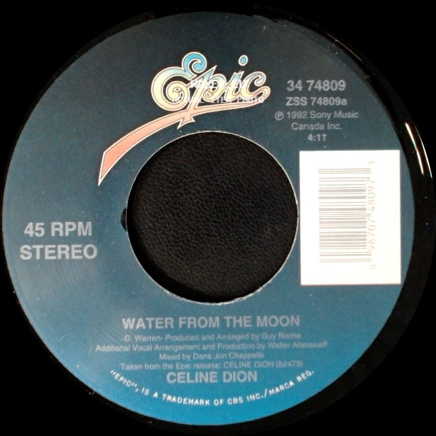 Celine Dion - Water From The Moon / Little Bit Of Love side A