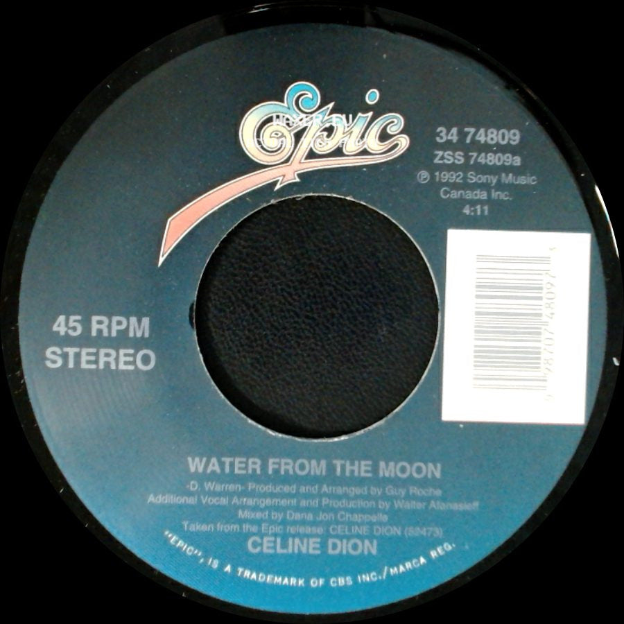 Celine Dion - Water From The Moon / Little Bit Of Love side A