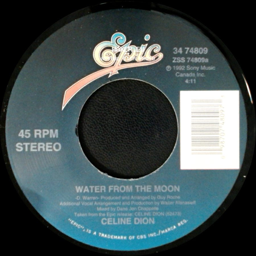 Celine Dion - Water From The Moon / Little Bit Of Love side A