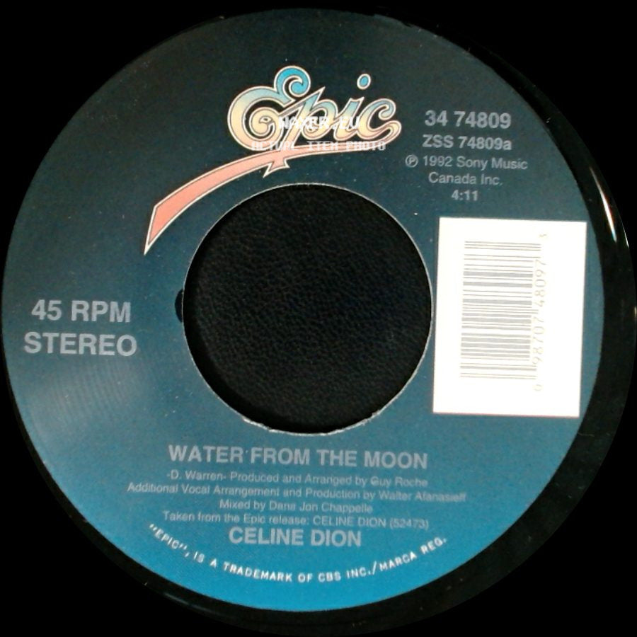 Celine Dion - Water From The Moon / Little Bit Of Love side A