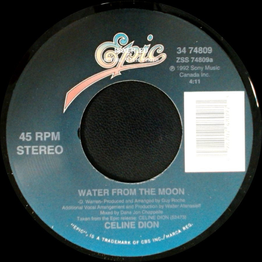 Celine Dion - Water From The Moon / Little Bit Of Love side A