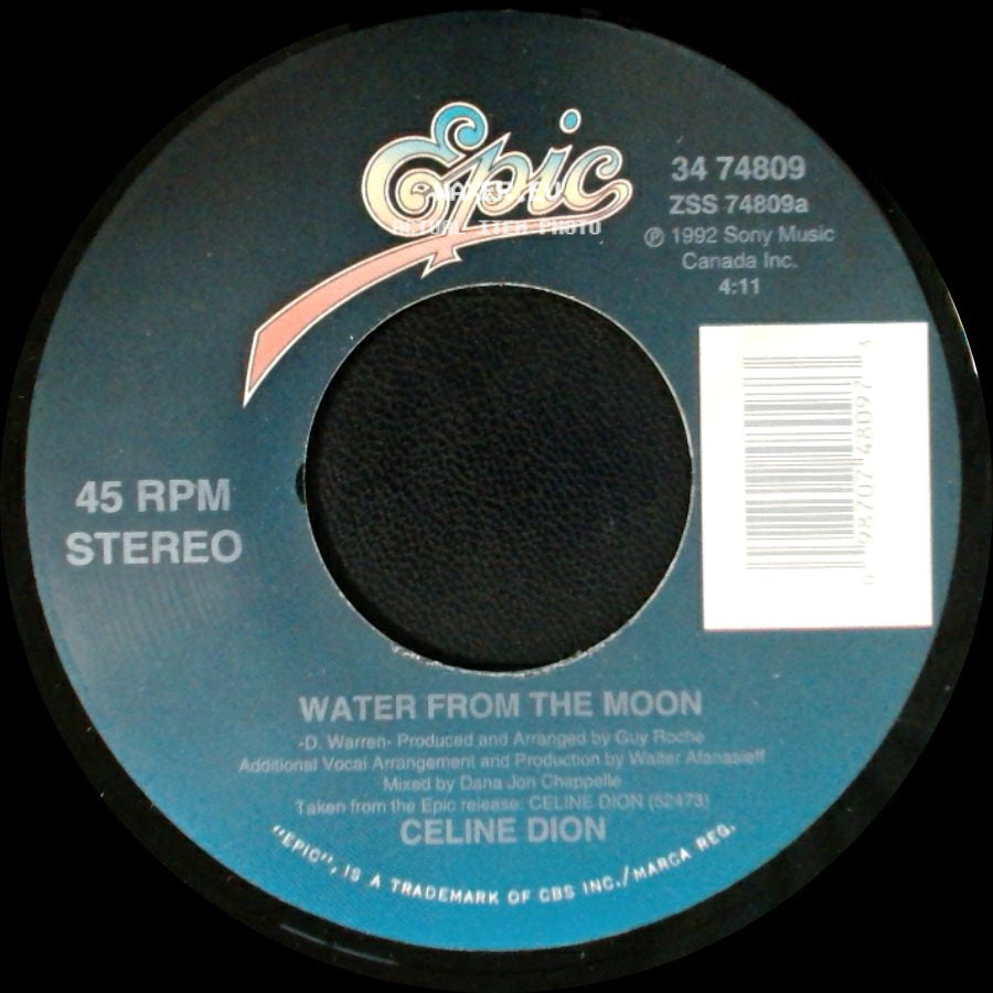 Celine Dion - Water From The Moon / Little Bit Of Love side A