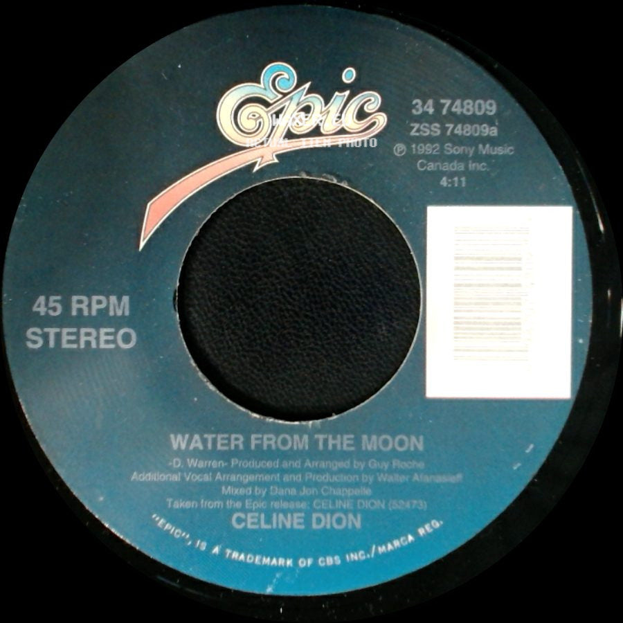 Celine Dion - Water From The Moon / Little Bit Of Love side A