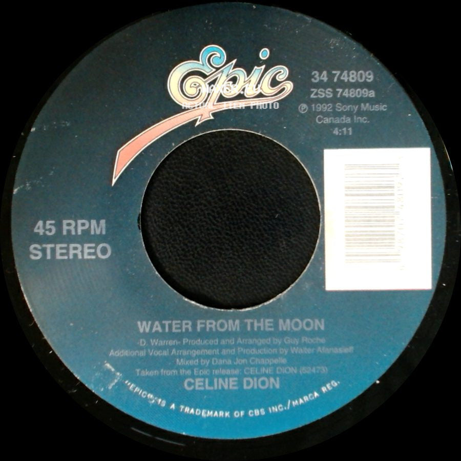 Celine Dion - Water From The Moon / Little Bit Of Love side A