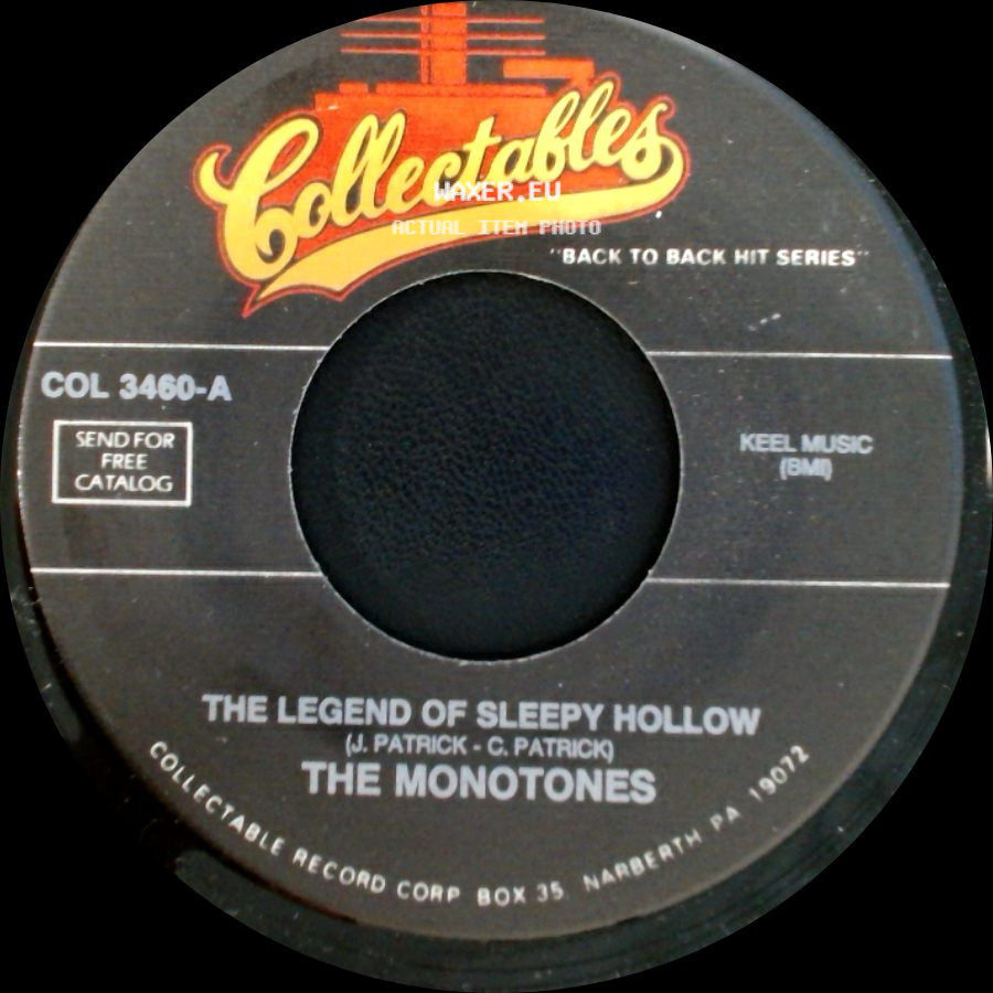 The Monotones - The Legend Of Sleepy Hollow / Tell It To The Judge side A