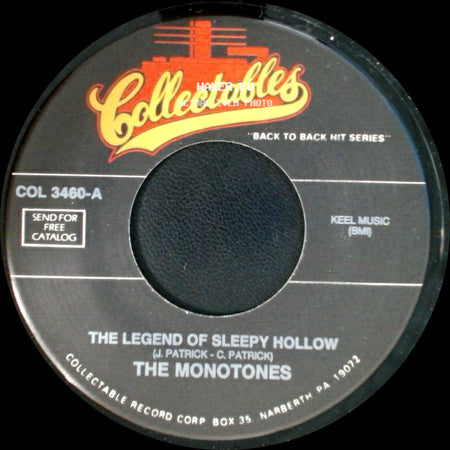 The Monotones - Tell It To The Judge / The Legend Of Sleepy Hollow side B