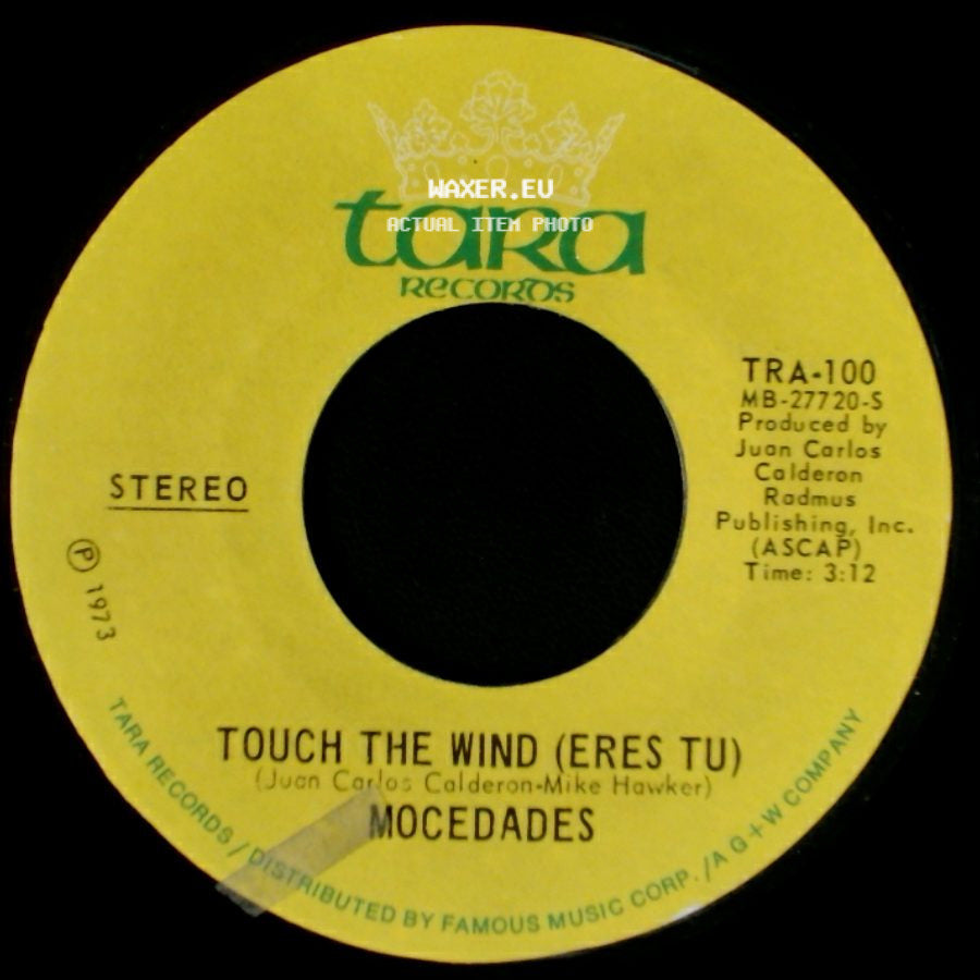 Mocedades - Touch The Wind (Eres Tu) / Eres Tu (Touch The Wind) side A