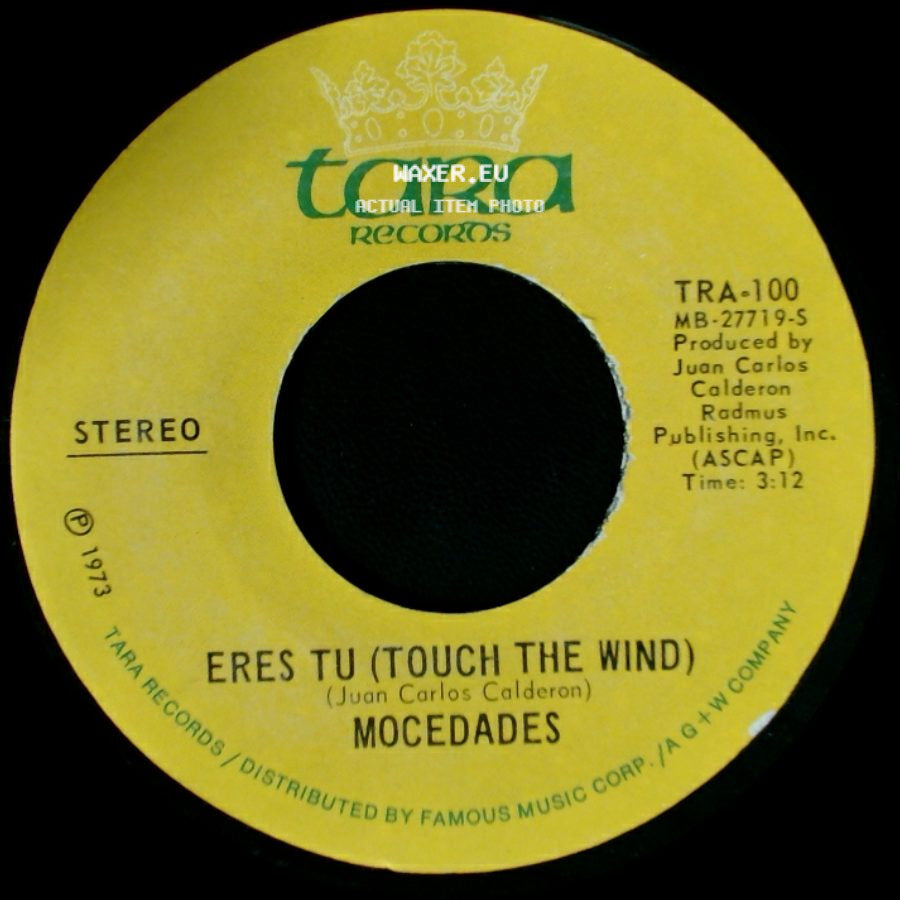 Mocedades - Eres Tu (Touch The Wind) / Touch The Wind (Eres Tu) side A