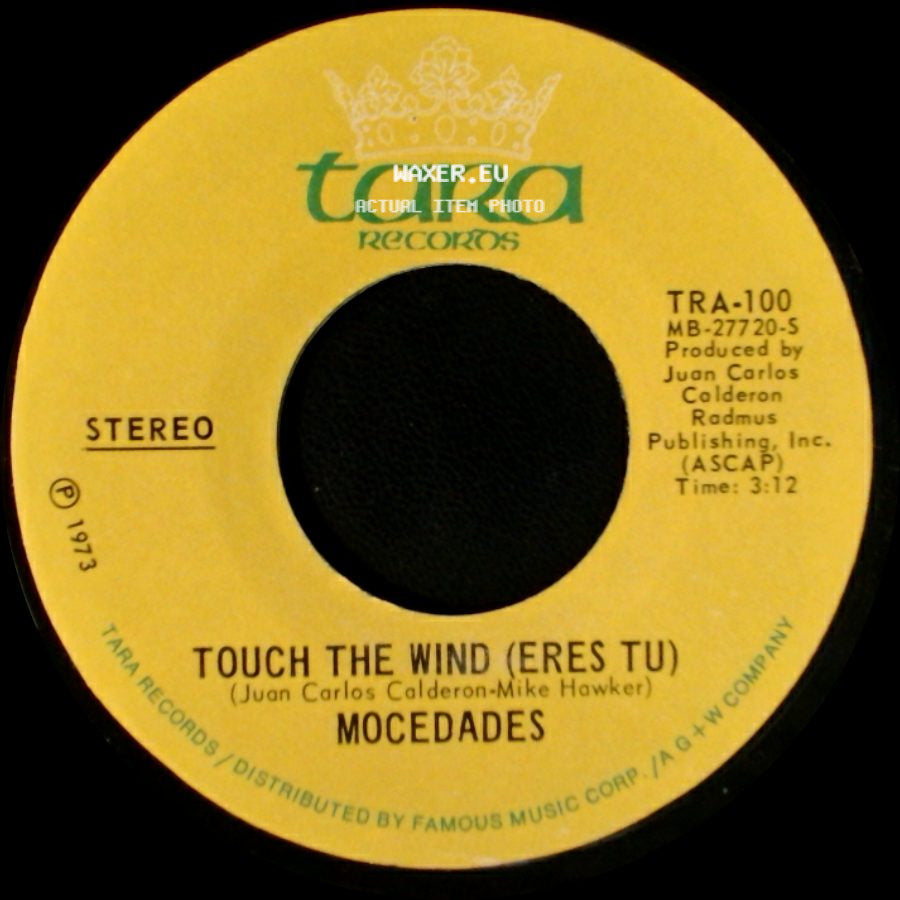 Mocedades - Eres Tu (Touch The Wind) / Touch The Wind (Eres Tu) side B