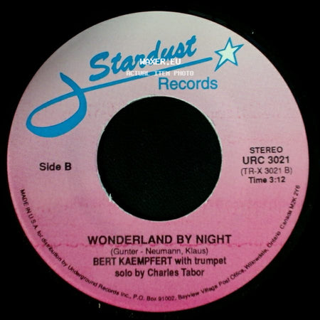 Domenico Modugno / Bert Kaempfert With Trumpet Solo By Charles Tabor - Volare (Nel Blu Dipinto Di Blu) / Wonderland By Night side B