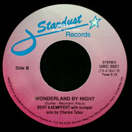 Domenico Modugno / Bert Kaempfert With Trumpet Solo By Charles Tabor - Volare (Nel Blu Dipinto Di Blu) / Wonderland By Night side B