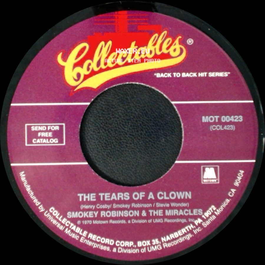 Smokey Robinson & The Miracles - The Tears Of A Clown / Who's Gonna Take The Blame side A