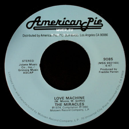 The Miracles / Smokey Robinson & The Miracles - Love Machine / The Love I Saw In You Was Just A Mirage side A