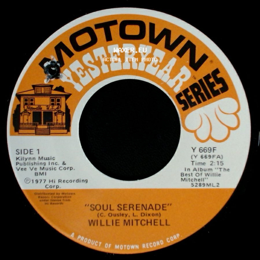 Willie Mitchell - Soul Serenade / "20 - 75" side A