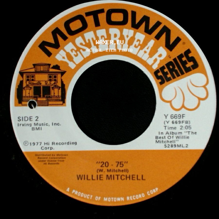 Willie Mitchell - Soul Serenade / "20 - 75" side B