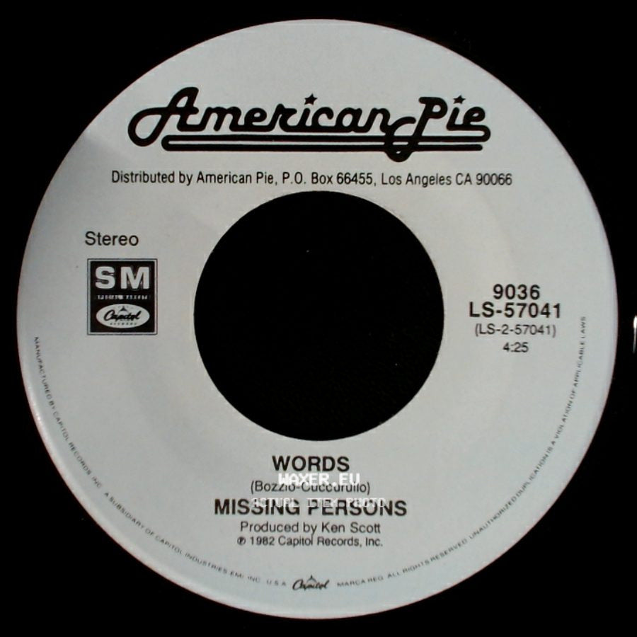 Skylark / Missing Persons - Wildflower / Words side B