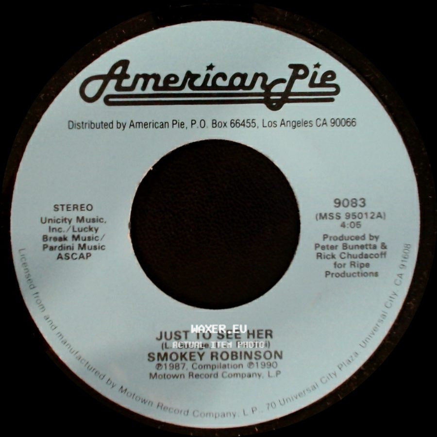 Smokey Robinson & The Miracles / Smokey Robinson - More Love / Just To See Her side B