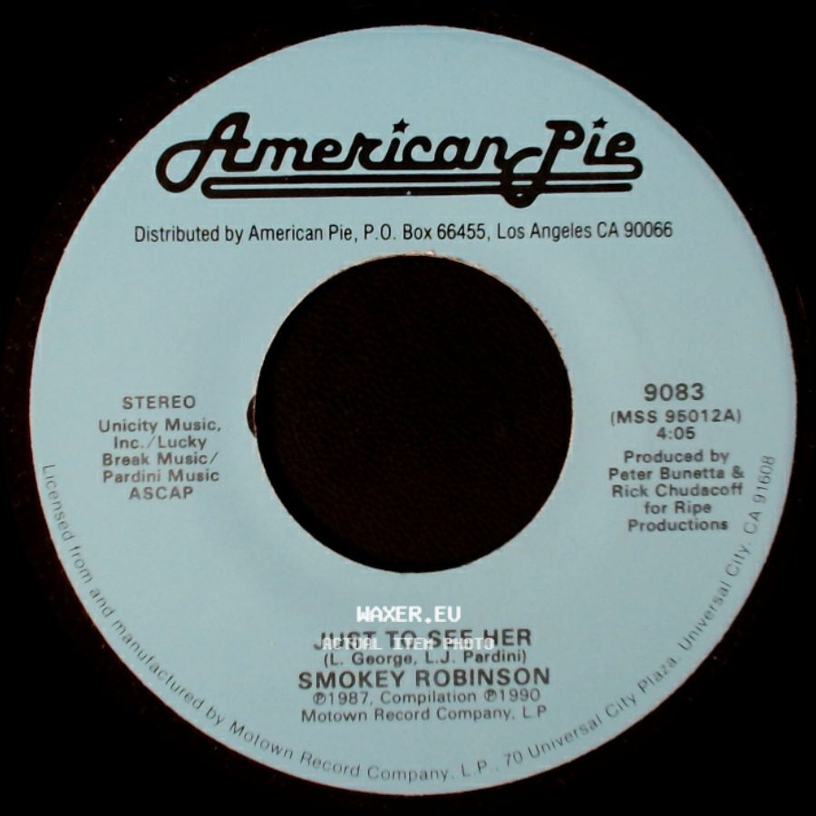 Smokey Robinson & The Miracles / Smokey Robinson - More Love / Just To See Her side B