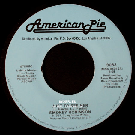 Smokey Robinson & The Miracles / Smokey Robinson - More Love / Just To See Her side B